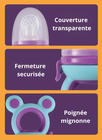 Tétine d’alimentation en silicone BabyGigi 🍓 | Mangez fruits & légumes en toute sécurité