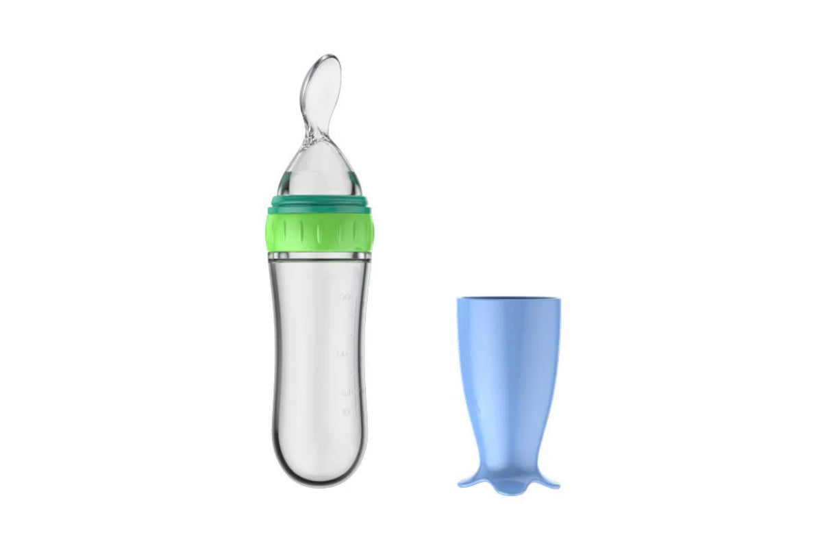 Cuillère à purée avec réservoir – Nourrir bébé facilement