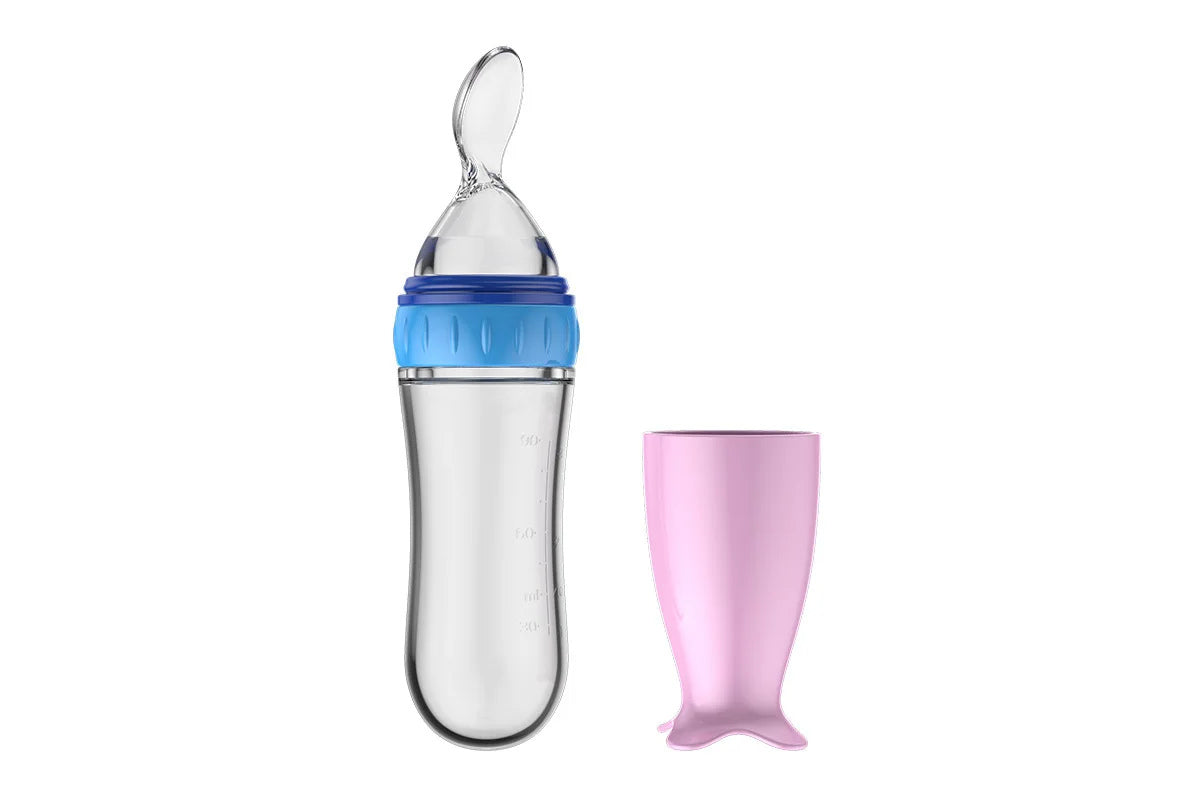 Cuillère à purée avec réservoir – Nourrir bébé facilement