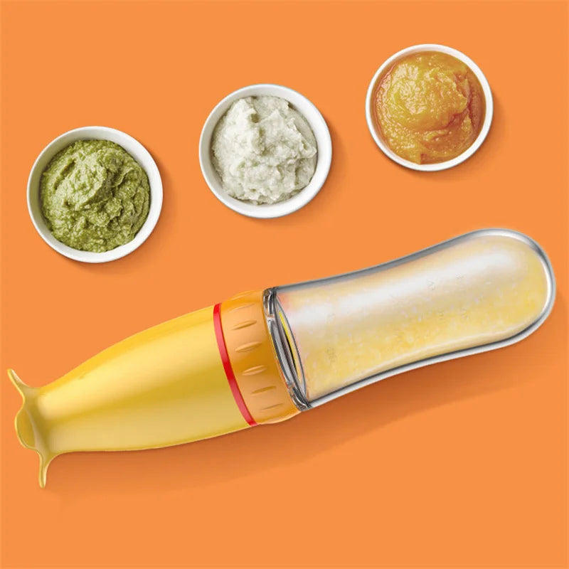Cuillère bébé BabyGigi avec réservoir 90 ml – silicone sans BPA
