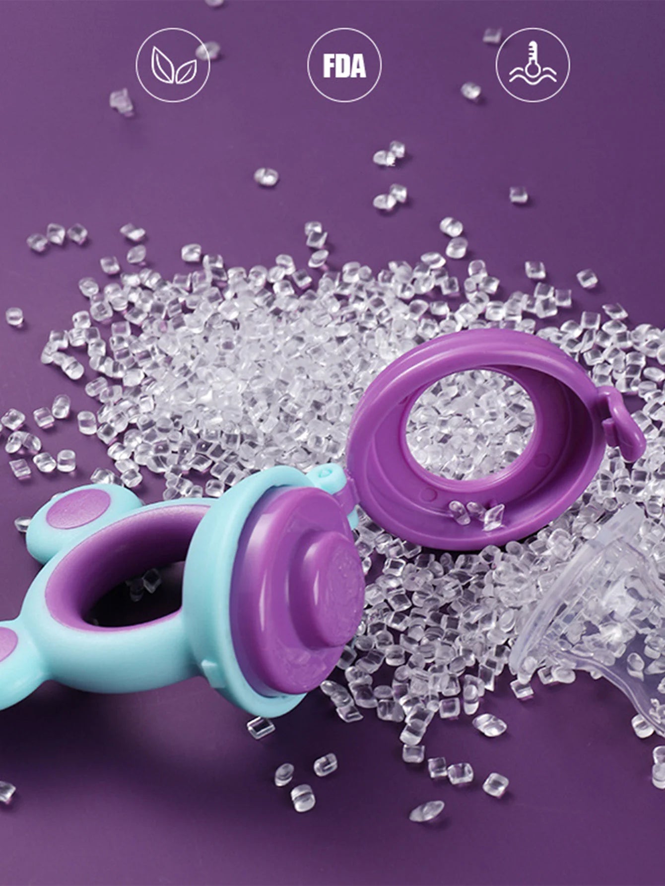 Tétine d’alimentation en silicone BabyGigi 🍓 | Mangez fruits & légumes en toute sécurité